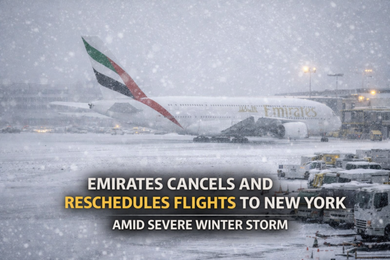 Emirates Cancels and Reschedules Flights to New York Amid Severe Winter Storm